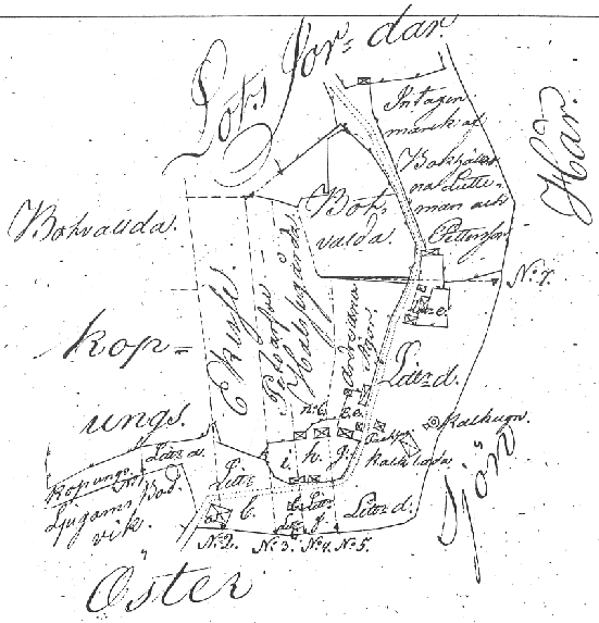 Ljugarn karta 1825